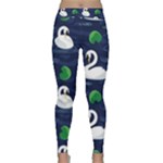 Swan-pattern-elegant-design Classic Yoga Leggings