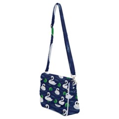 Shoulder Bag with Back Zipper 