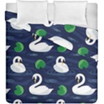 Swan-pattern-elegant-design Duvet Cover Double Side (King Size)