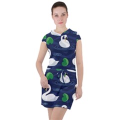 Drawstring Hooded Dress 
