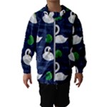 Swan-pattern-elegant-design Kids  Hooded Windbreaker