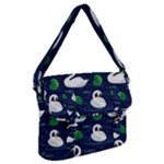 Swan-pattern-elegant-design Buckle Messenger Bag