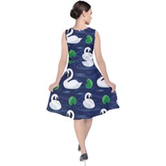 V-Neck Midi Sleeveless Dress  