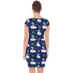 Capsleeve Drawstring Dress  