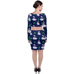 Long Sleeve Crop Top & Bodycon Skirt Set 
