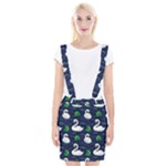 Swan-pattern-elegant-design Braces Suspender Skirt