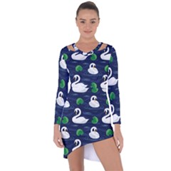 Asymmetric Cut-Out Shift Dress 
