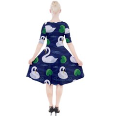 Quarter Sleeve A-Line Dress 