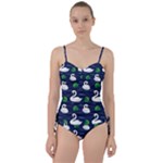 Swan-pattern-elegant-design Sweetheart Tankini Set