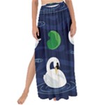 Swan-pattern-elegant-design Maxi Chiffon Tie-Up Sarong