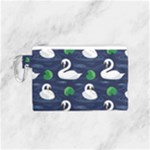 Swan-pattern-elegant-design Canvas Cosmetic Bag (Small)