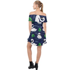 Off Shoulder Chiffon Dress 