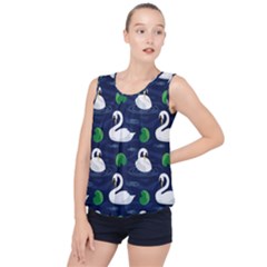 Bubble Hem Chiffon Tank Top 
