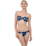 Swan-pattern-elegant-design Classic Bandeau Bikini Set