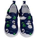 Swan-pattern-elegant-design Kids  Velcro No Lace Shoes