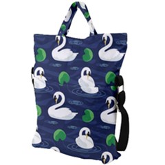 Fold Over Handle Tote Bag 