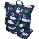 Swan-pattern-elegant-design Buckle Up Backpack