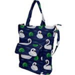 Swan-pattern-elegant-design Shoulder Tote Bag