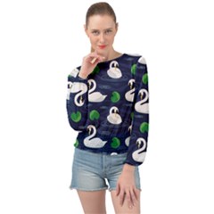 Banded Bottom Chiffon Top 