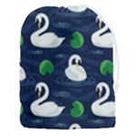 Swan-pattern-elegant-design Drawstring Pouch (3XL)