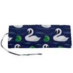 Swan-pattern-elegant-design Roll Up Canvas Pencil Holder (S)