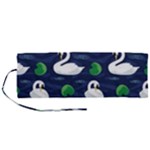 Swan-pattern-elegant-design Roll Up Canvas Pencil Holder (M)