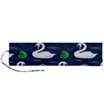 Swan-pattern-elegant-design Roll Up Canvas Pencil Holder (L)