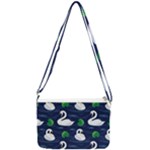 Swan-pattern-elegant-design Double Gusset Crossbody Bag