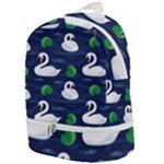 Swan-pattern-elegant-design Zip Bottom Backpack