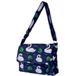 Swan-pattern-elegant-design Full Print Messenger Bag (L)