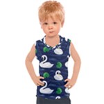 Swan-pattern-elegant-design Kids  Sport Tank Top