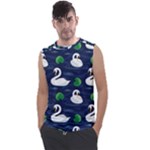 Swan-pattern-elegant-design Men s Regular Tank Top