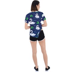 Asymmetrical Short Sleeve Sports T-Shirt 
