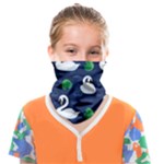 Swan-pattern-elegant-design Face Covering Bandana (Kids)