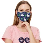 Swan-pattern-elegant-design Fitted Cloth Face Mask (Adult)