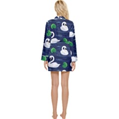 Long Sleeve Satin Robe 