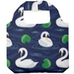 Swan-pattern-elegant-design Foldable Grocery Recycle Bag