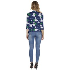 Women s 3/4 Sleeve Ruffle Edge Open Front Jacket 