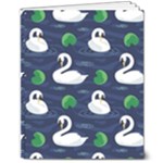 Swan-pattern-elegant-design 8  x 10  Softcover Notebook