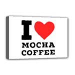 I love mocha coffee Deluxe Canvas 18  x 12  (Stretched)