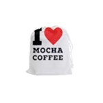 I love mocha coffee Drawstring Pouch (Small)