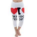 I love mocha coffee Capri Winter Leggings 