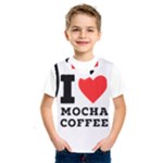 I love mocha coffee Kids  Basketball Tank Top