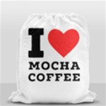 I love mocha coffee Drawstring Bag (Small)