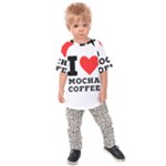 I love mocha coffee Kids  Raglan Tee