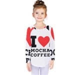 I love mocha coffee Kids  Long Sleeve Tee