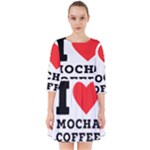 I love mocha coffee Smock Dress