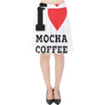 I love mocha coffee Velvet High Waist Skirt