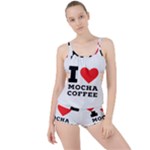 I love mocha coffee Boyleg Tankini Set 