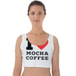 I love mocha coffee Velvet Crop Top